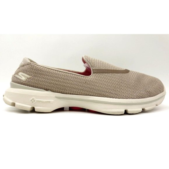 Skechers Goga Mat Go Walk 2 Brown Mesh Slip On Loafers Shoes Women's 9 - Picture 1 of 11